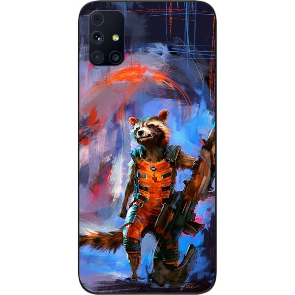 

Силиконовый чехол SMTT для Samsung M31s Galaxy M317F с картинкой Енот Ракета