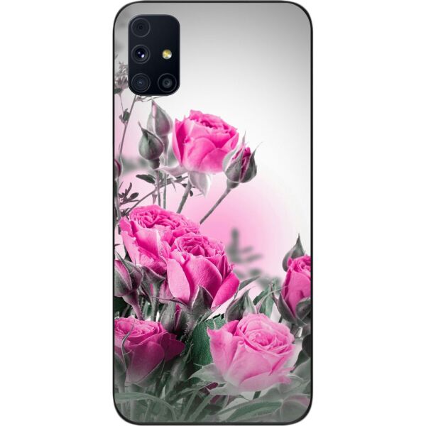 

Силиконовый бампер SMTT для Samsung M31s Galaxy M317F с изображением Розовые розы