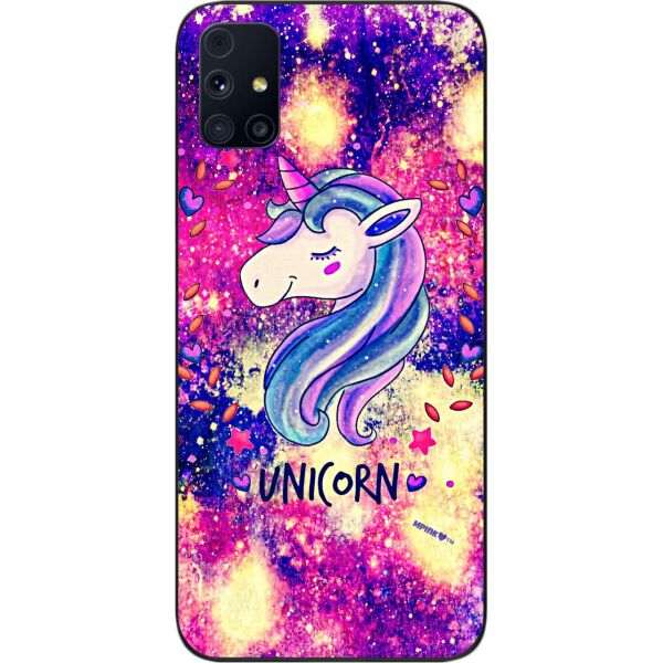 

Оригинальный силиконовый чехол SMTT для Samsung M31s Galaxy M317F с картинкой Красивый единорог