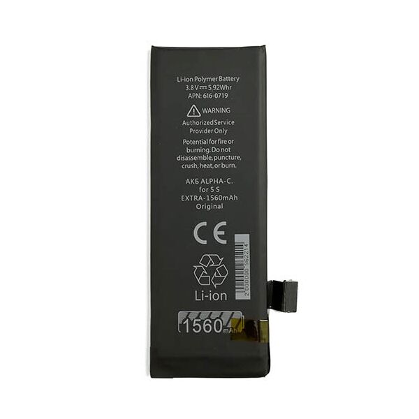 

Акумулятор Alpha-C Extra для iPhone 5S (1560mAh)