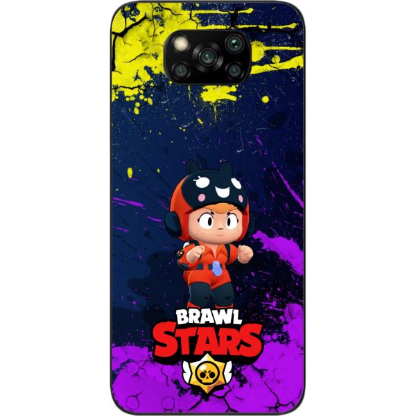 

Силиконовый чехол SMTT для Xiaomi Poco X3 с картинкой Бравл Старс герой Беа