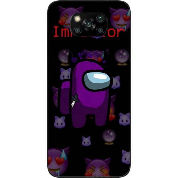 

Силиконовый чехол SMTT для Xiaomi Poco X3 с картинкой Among us Impostor