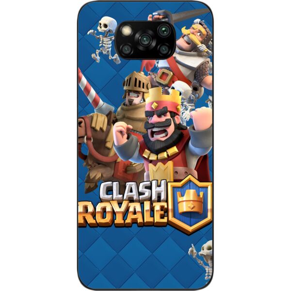 

Силиконовый чехол SMTT для Xiaomi Poco X3 с картинкой Игры Clash Royale герои