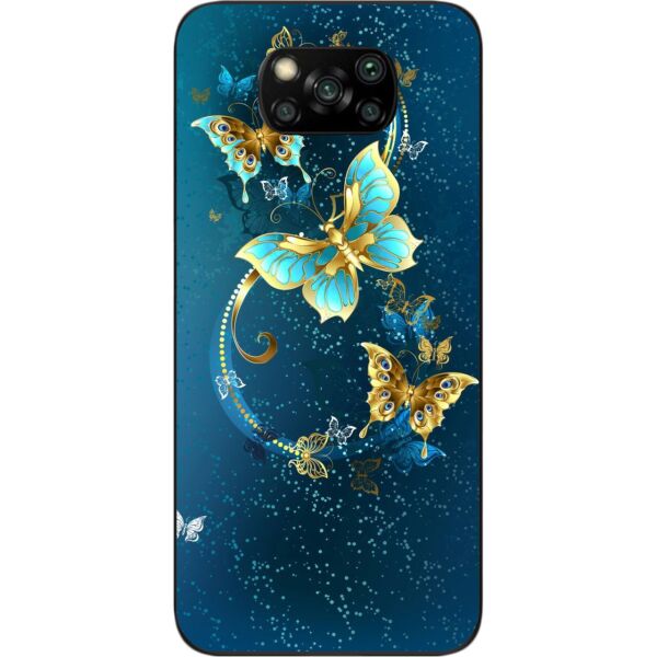 

Чехол силиконовый SMTT для Xiaomi Poco X3 с картинкой Красивые бабочки
