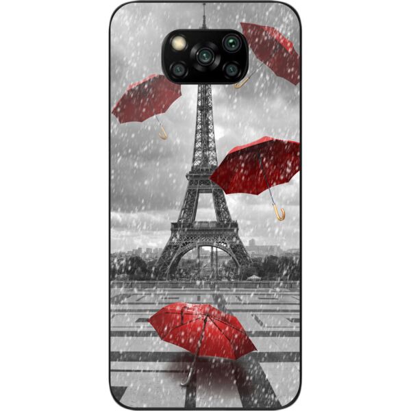 

Оригинальный силиконовый чехол SMTT для Xiaomi Poco X3 с картинкой Париж