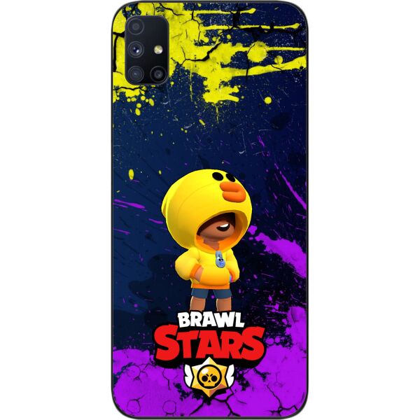 

Силиконовый чехол SMTT для Samsung M51 Galaxy M515F с картинкой Бравл Старс герой Леон утка