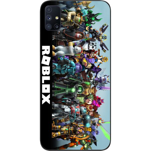 

Силиконовый чехол SMTT для Samsung M51 Galaxy M515F с картинкой Игры Роблокс герои
