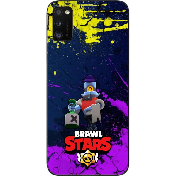 

Силиконовый чехол SMTT для Samsung A41 Galaxy A415F с картинкой Бравл Старс герой Барли