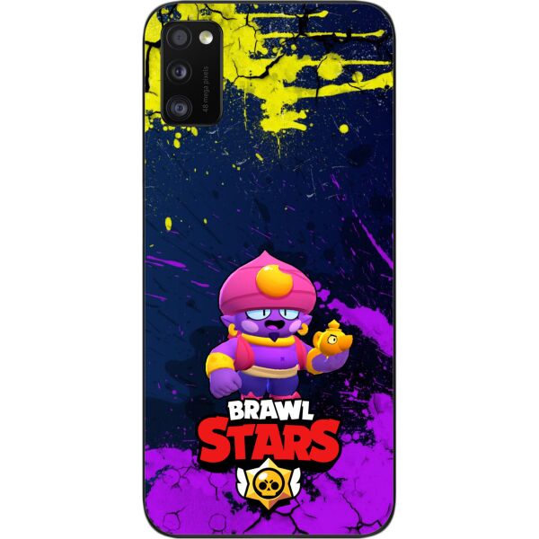 

Силиконовый чехол SMTT для Samsung A41 Galaxy A415F с картинкой Бравл Старс герой Джин
