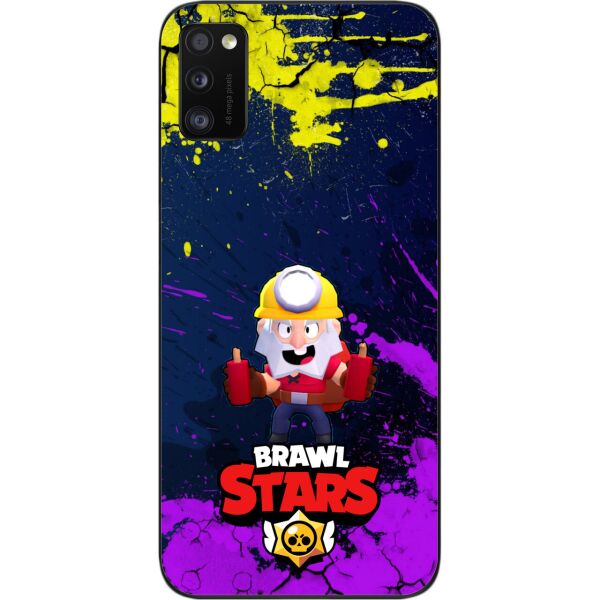 

Силиконовый чехол SMTT для Samsung A41 Galaxy A415F с картинкой Бравл Старс герой Динамайк