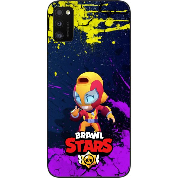 

Силиконовый чехол SMTT для Samsung A41 Galaxy A415F с картинкой Бравл Старс герой Макс
