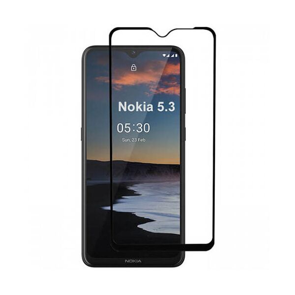 

Захисне скло Glass Full Glue для Nokia 5.3 (Чорний)