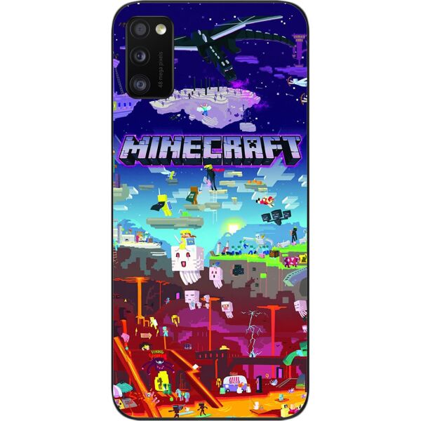 

Силиконовый чехол SMTT для Samsung A41 Galaxy A415F с картинкой Игры Minecraft