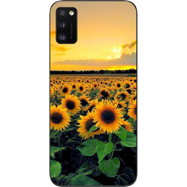 

Чехол силиконовый SMTT для Samsung A41 Galaxy A415F с картинкой Подсолнухи