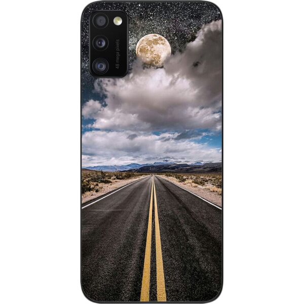 

Оригинальный силиконовый чехол SMTT для Samsung A41 Galaxy A415F с картинкой Дорога