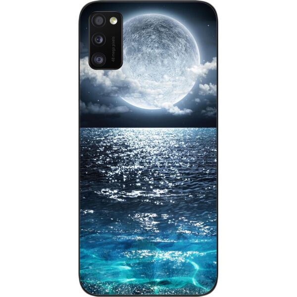 

Чехол силиконовый SMTT для Samsung A41 Galaxy A415F с картинкой Луна