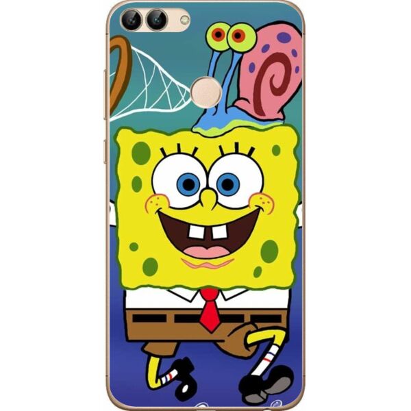 

Силиконовый бампер Casemarket с изображением для Huawei P Smart Губка Боб