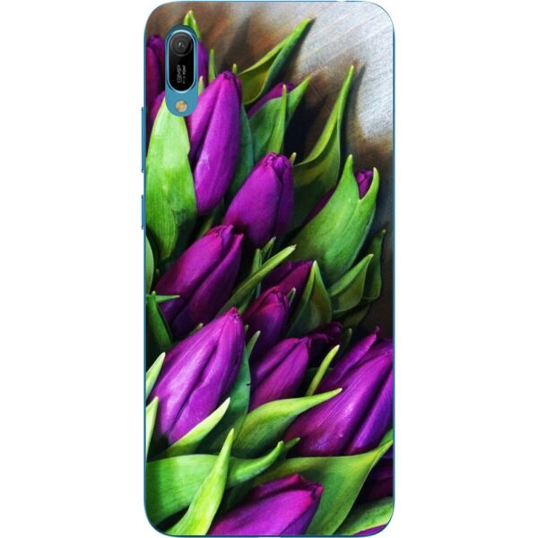 

Бампер силиконовый чехол Casemarket с картинкой для Huawei Y6 2019 Тюльпаны