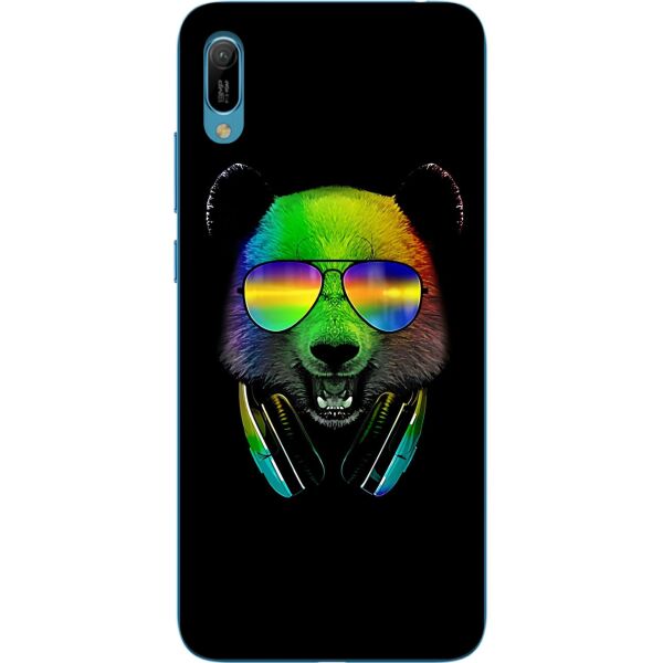 

Оригинальный силиконовый бампер чехол Casemarket для Huawei Y6 2019 с картинкой Мишка в наушниках