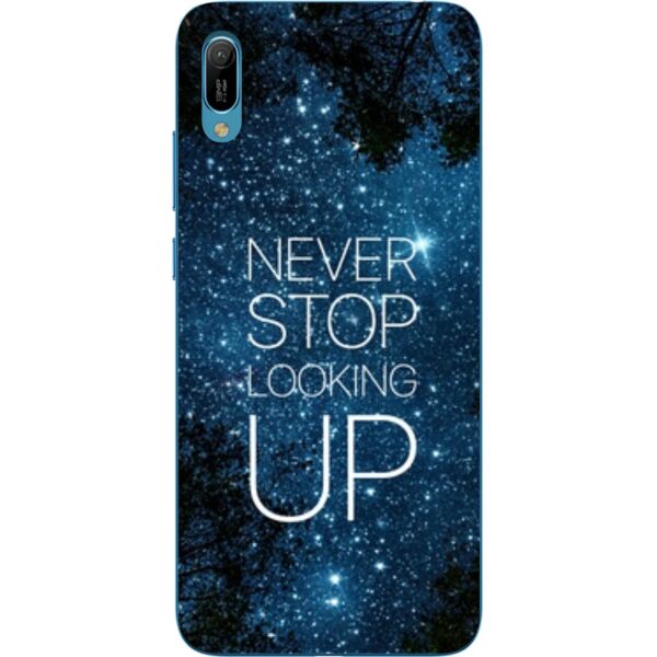 

Оригинальный силиконовый бампер чехол Casemarket для Huawei Y6 2019 с картинкой Никогда не останавливайся
