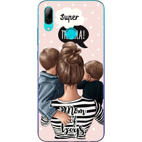 

Силиконовый бампер Casemarket с изображением для Huawei P Smart Plus Супер мама