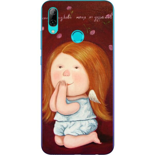 

Оригинальный силиконовый бампер чехол Casemarket для Huawei P Smart Plus Ангелок