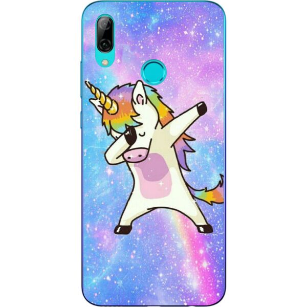 

Оригинальный силиконовый бампер чехол Casemarket для Huawei P Smart Plus Единорожек на стиле