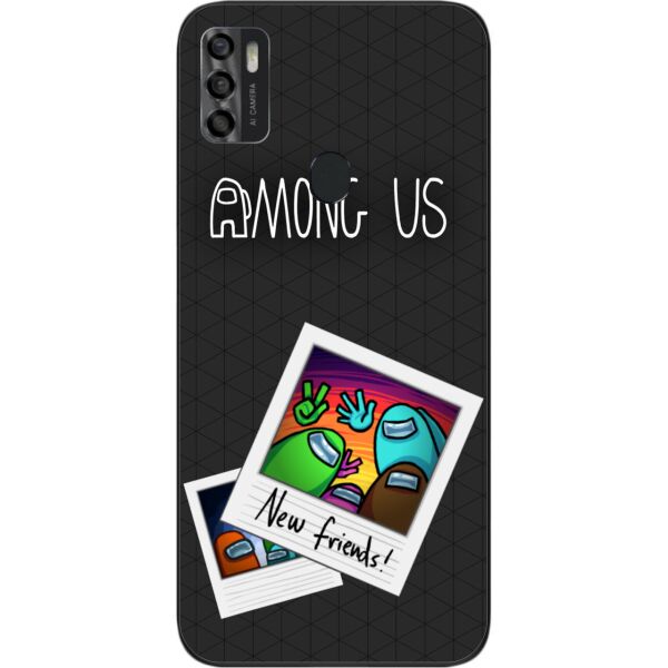 Силиконовый чехол SMTT для ZTE Blade A7s 2020 с картинкой Among us Друзья