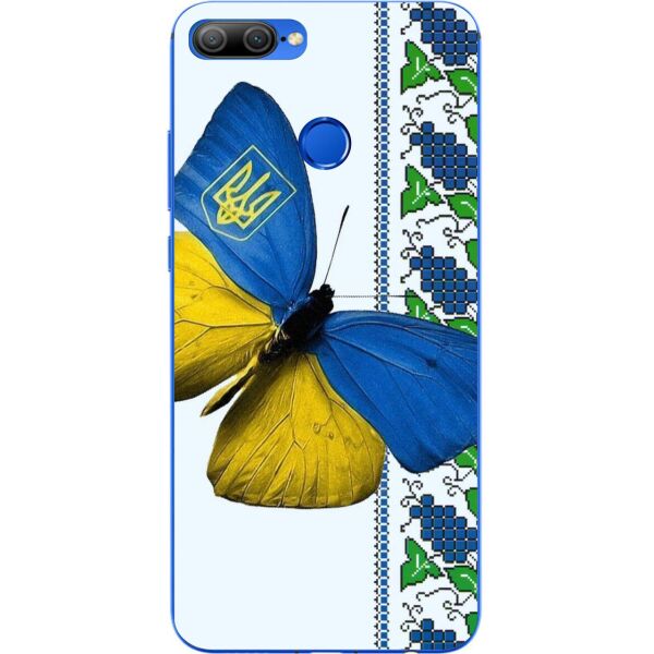 

Оригинальный силиконовый бампер чехол Casemarket для Huawei honor 9 lite с картинкой Патриотическая бабочка