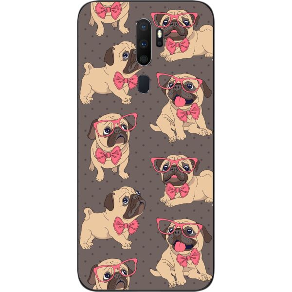 

Бампер силиконовый SMTT для OPPO A9 2020 с рисунком Мопсики