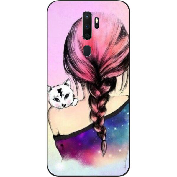 

Оригинальный бампер SMTT для OPPO A9 2020 с картинкой Котик на плече