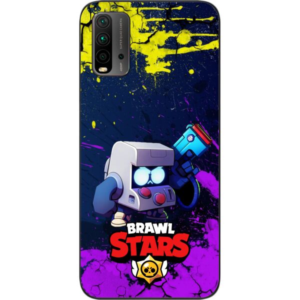 

Силиконовый чехол SMTT для Xiaomi Redmi 9T с картинкой Бравл Старс герой 8 бит