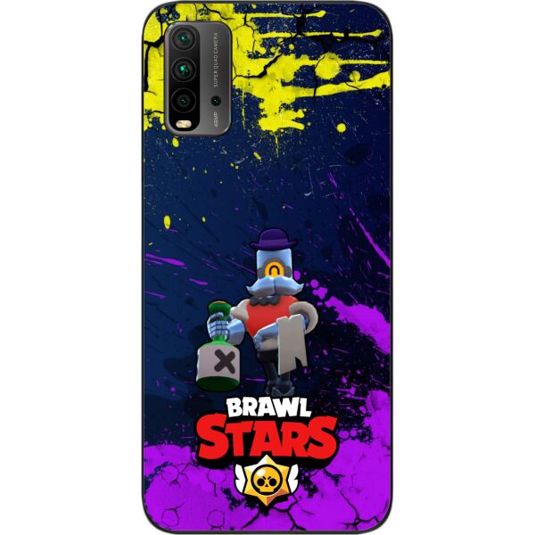 

Силиконовый чехол SMTT для Xiaomi Redmi 9T с картинкой Бравл Старс герой Барли