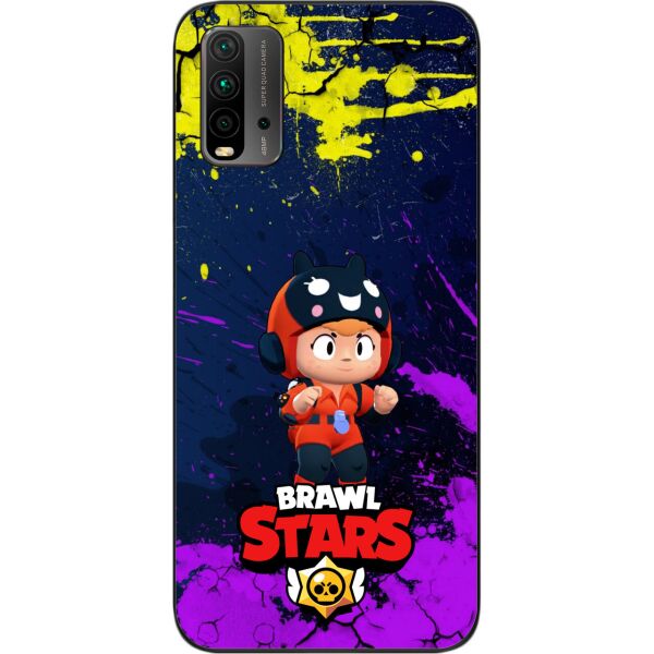 

Силиконовый чехол SMTT для Xiaomi Redmi 9T с картинкой Бравл Старс герой Беа