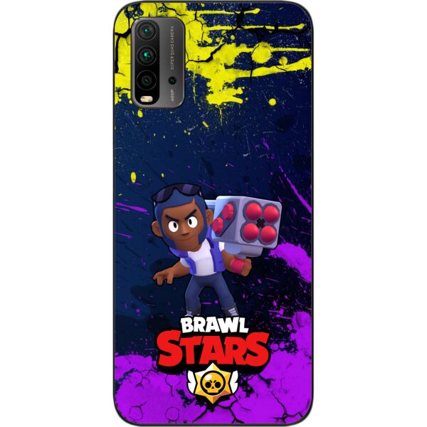 

Силиконовый чехол SMTT для Xiaomi Redmi 9T с картинкой Бравл Старс герой Брок