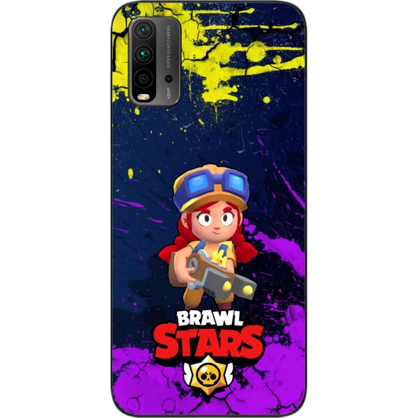 

Силиконовый чехол SMTT для Xiaomi Redmi 9T с картинкой Бравл Старс герой Джесси