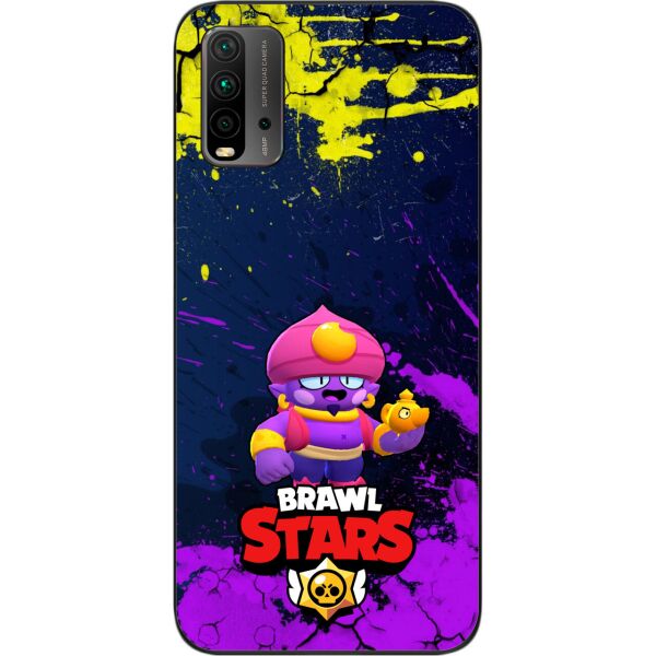 

Силиконовый чехол SMTT для Xiaomi Redmi 9T с картинкой Бравл Старс герой Джин