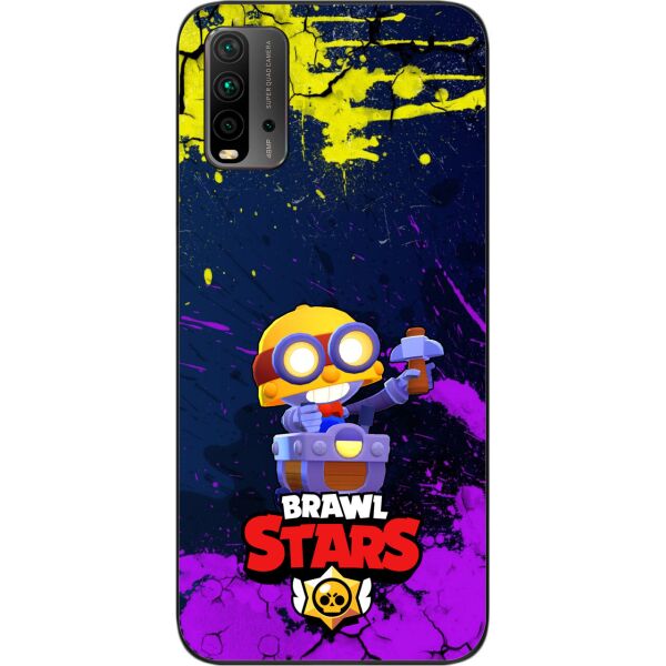 

Силиконовый чехол SMTT для Xiaomi Redmi 9T с картинкой Бравл Старс герой Карл