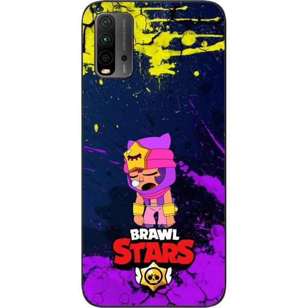 

Силиконовый чехол SMTT для Xiaomi Redmi 9T с картинкой Бравл Старс герой Сэнди