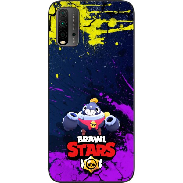 

Силиконовый чехол SMTT для Xiaomi Redmi 9T с картинкой Бравл Старс герой Тик
