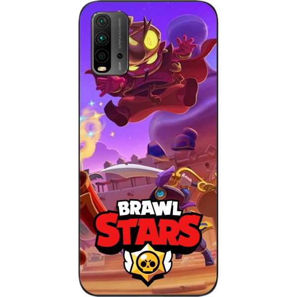 

Силиконовый чехол SMTT для Xiaomi Redmi 9T с картинкой Бравл Старс Базар Тары Джин