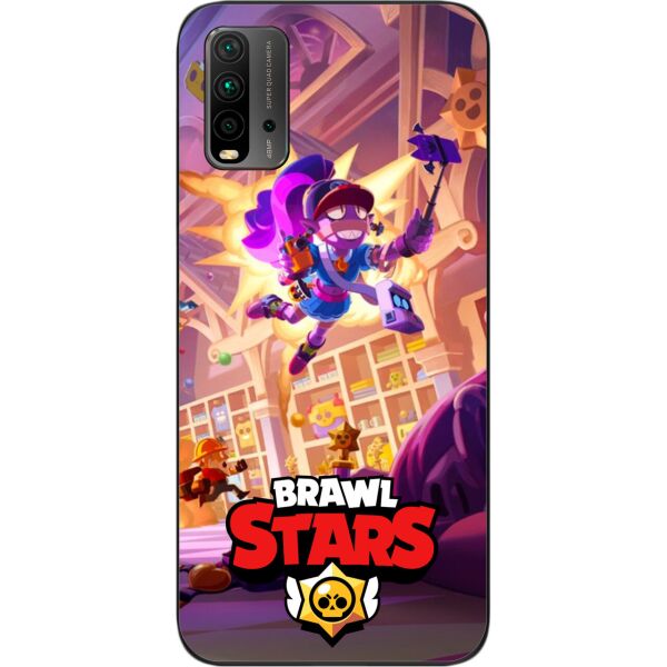 

Силиконовый чехол SMTT для Xiaomi Redmi 9T с картинкой Бравл Старс Парк старр Эмз