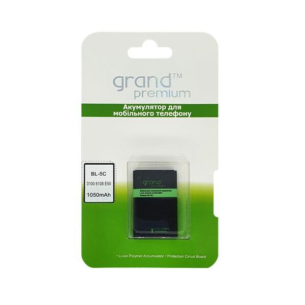 

Акумулятор Grand Premium для Nokia BL-5C