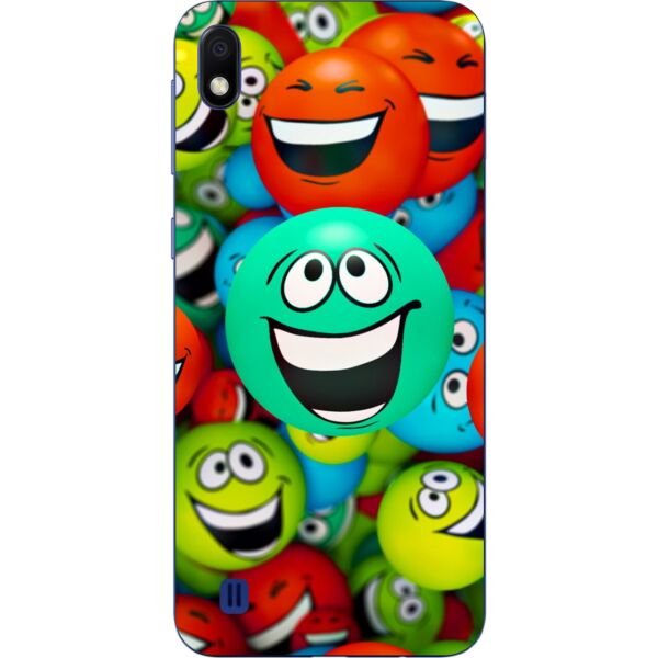 

Чехол с картинкой силиконовый Casemarket для Samsung A10 2019 Galaxy A105F Яркие смайлы