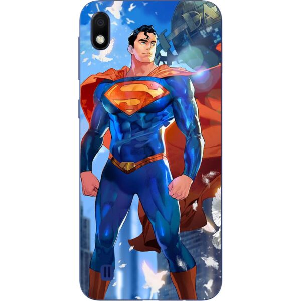 

Оригинальный силиконовый бампер чехол Casemarket для Samsung A10 2019 Galaxy A105F с картинкой Супермен