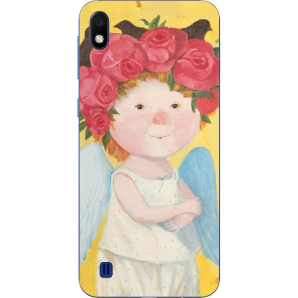 

Оригинальный силиконовый бампер чехол Casemarket для Samsung A10 2019 Galaxy A105F с картинкой Девочка в веночке