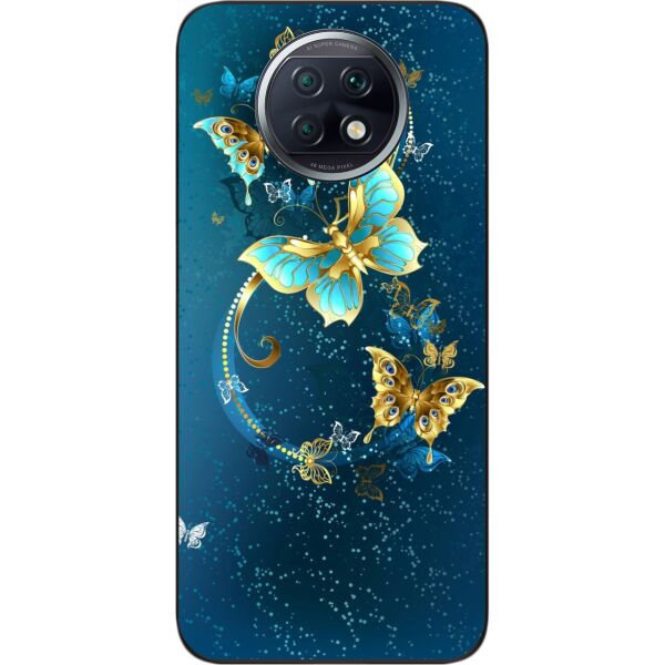 

Чехол силиконовый SMTT для Xiaomi Redmi Note 9T с картинкой Красивые бабочки