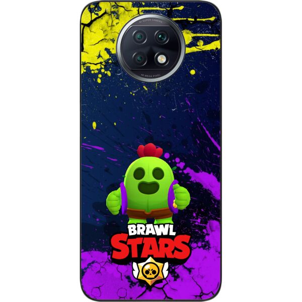 

Силиконовый чехол SMTT для Xiaomi Redmi Note 9T с картинкой Бравл Старс герой Спайк