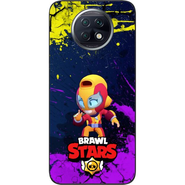 

Силиконовый чехол SMTT для Xiaomi Redmi Note 9T с картинкой Бравл Старс герой Макс
