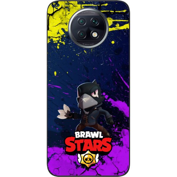

Силиконовый чехол SMTT для Xiaomi Redmi Note 9T с картинкой Бравл Старс герой Ворон